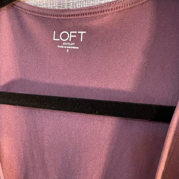 Flutter sleeve wrap blouse, knit wrap top loft - Picture 4 of 5